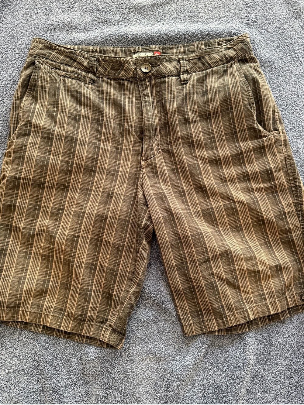 Quiksilver Black Plaid Men’s Shorts
